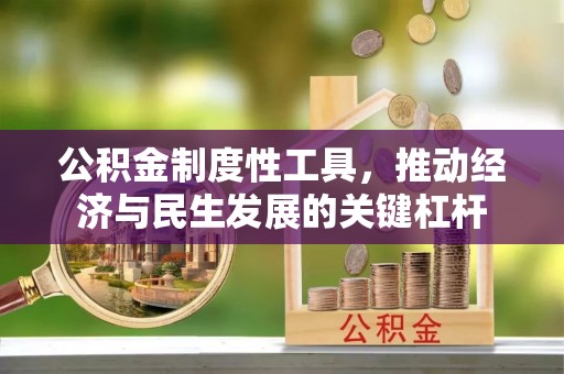 鹿草公积金制度性工具，推动经济与民生发展的关键杠杆