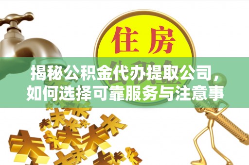 鹿草揭秘公积金代办提取公司，如何选择可靠服务与注意事项