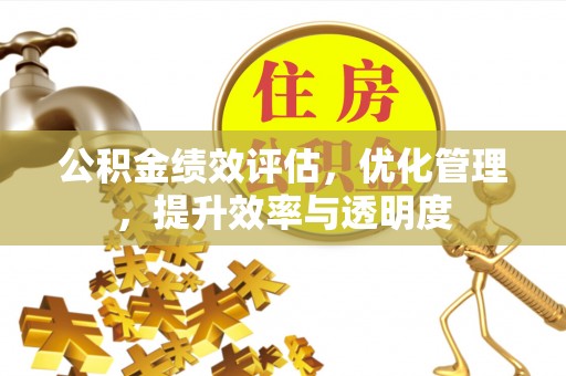 鹿草公积金绩效评估，优化管理，提升效率与透明度